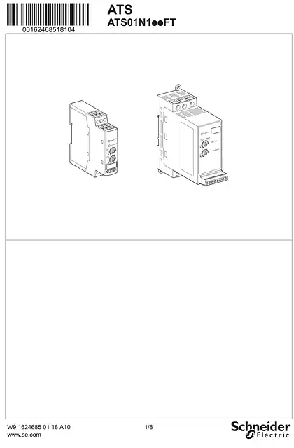 schneider施耐德Instruction Sheet - ATS01N1...FT